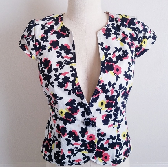 Anthropologie | Elevenses Floral Short‎ Bla… - Picture 5 of 8